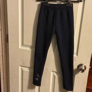 Girls' Navy Leggings with Butterfly Detail